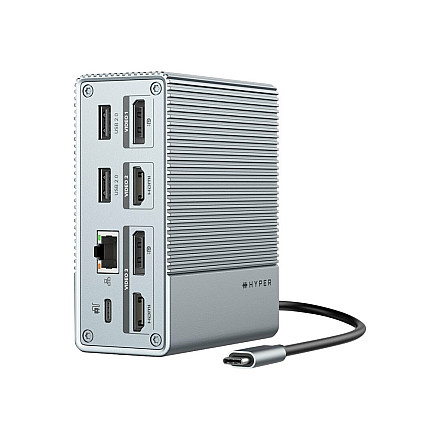 Stacja dokująca USB-C HyperDrive GEN2 12 w 1 | Porty Ethernet LAN (RJ-45) 1 | Ilość portów HDMI 2 - 3