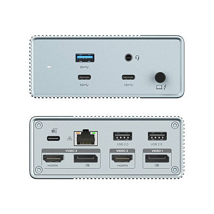 Stacja dokująca USB-C HyperDrive GEN2 12 w 1 | Porty Ethernet LAN (RJ-45) 1 | Ilość portów HDMI 2 - 5