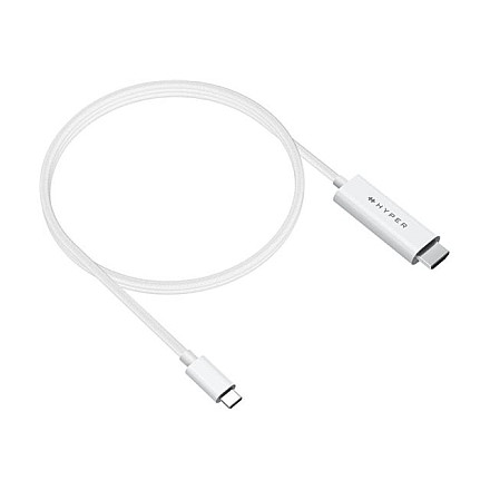 White Male 24 pin USB-C 2.5 m Male 19 pin HDMI Type A - 1