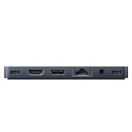 Концентратор HyperDrive Dual USB-C 7-в-2 з універсальним адаптером USB-C для MacBook Air/Pro 2016-2020 | Порти Ethernet LAN (RJ-45) 1 |… - 4