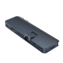 Концентратор HyperDrive Dual USB-C 7-в-2 з універсальним адаптером USB-C для MacBook Air/Pro 2016-2020 | Порти Ethernet LAN (RJ-45) 1 |…
