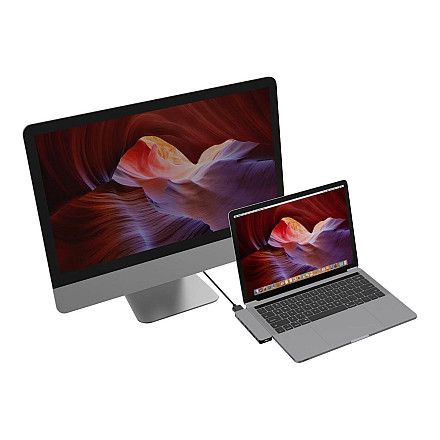 Hyper HyperDrive USB-C 7-in-1 Laptop Form-Fit Hub - Space Grey - 12