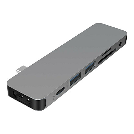 Hyper HyperDrive USB-C 7-in-1 Laptop Form-Fit Hub - Space Grey - 14