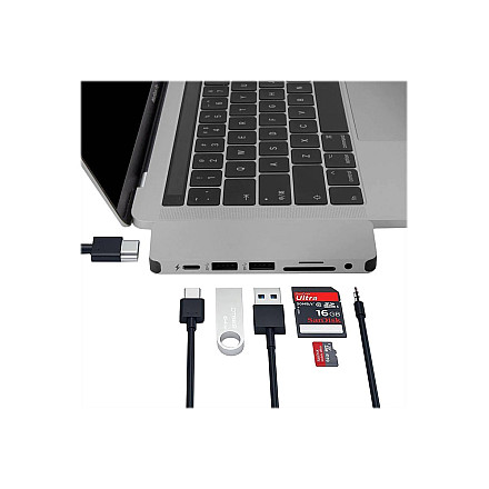 Hyper HyperDrive USB-C 7-in-1 Laptop Form-Fit Hub - Space Grey - 4