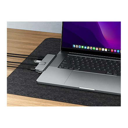 HiperDrive DUO PRO 7-в-2 USB-C Hub для MacBook Air/Pro 2016-2020 | Порти Ethernet LAN (RJ-45) 1 | Кількість портів HDMI 1 - 10