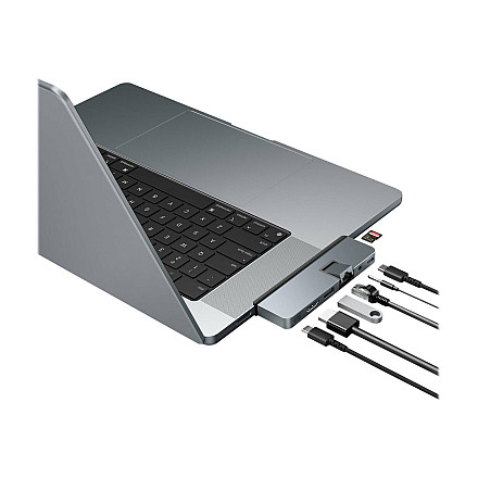 HiperDrive DUO PRO 7-в-2 USB-C Hub для MacBook Air/Pro 2016-2020 | Порти Ethernet LAN (RJ-45) 1 | Кількість портів HDMI 1 - 15