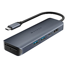 Hyper HyperDrive EcoSmart Gen.2 Universal USB-C 6-in-1 Hub w 100 W PD Power Pass-thru