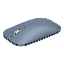 Товар повернення # Стан дуже добрий # Сучасна мобільна миша Microsoft KTF-00054 Бездротова, пастельно-блакитна, оптична, Bluetooth 4.2