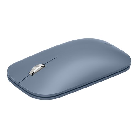 Товар повернення # Стан дуже добрий # Сучасна мобільна миша Microsoft KTF-00054 Бездротова, пастельно-блакитна, оптична, Bluetooth 4.2 - 1