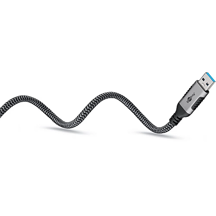 Goobay 70299 USB-A 3.0 to RJ45 Ethernet Cable, 1 m - 2