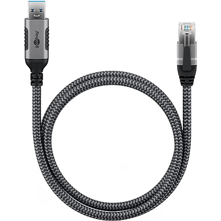 Goobay 70299 USB-A 3.0 to RJ45 Ethernet Cable, 1 m - 1
