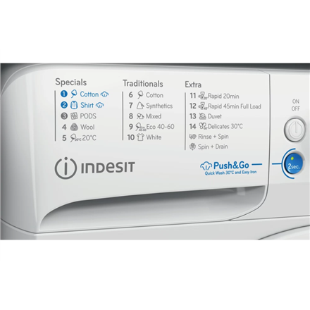 Пральна машина INDESIT BWE 91496X WSV EE 9kg 1400 обр./хв Біла - 3