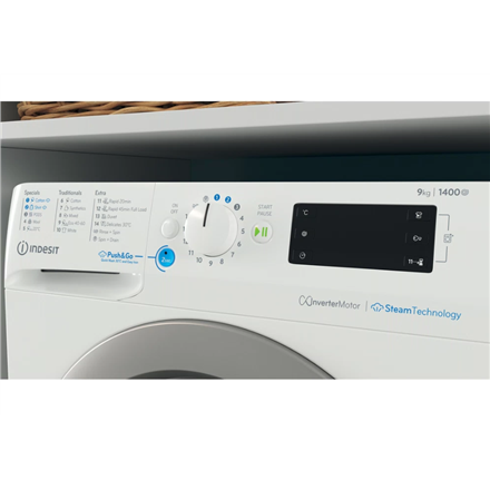 Пральна машина INDESIT BWE 91496X WSV EE 9kg 1400 обр./хв Біла - 2