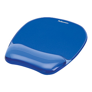Килимок для миші Fellowes з podparciem nadgarstka CRYSTAL, синя