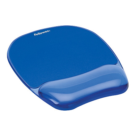 Килимок для миші Fellowes з podparciem nadgarstka CRYSTAL, синя - 2