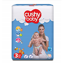 Pieluszki jednorazowe Cushy Baby rozmiar 3, 70 szt.