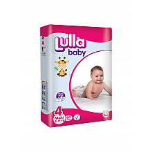 Lulla Baby Pieluszki Jednorazowe Rozmiar 4, 60 szt. JUMBO PACK