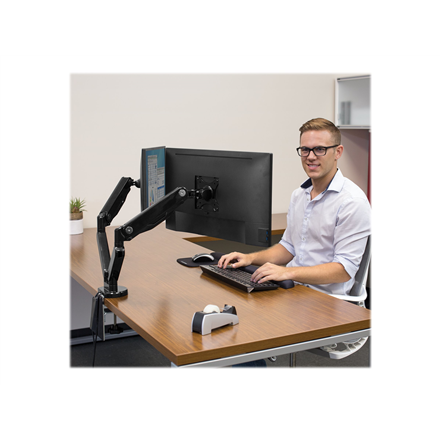 Fellowes arm for 2 monitors -  Platinum black - 4