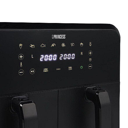 Princess Double Basket Airfryer, Black - 3