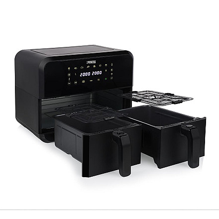 Princess Double Basket Airfryer, Black - 4