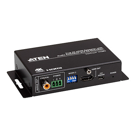 Aten VC882 True 4K HDMI Repeater with Audio Embedder & De-Embedder - 2