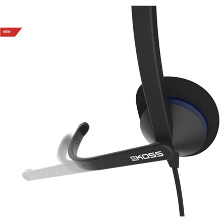 Koss | CS200 USB | Słuchawki | Przewodowe | Nauszne | Z mikrofonem | Czarne - 6