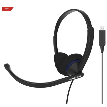 Koss | CS200 USB | Słuchawki | Przewodowe | Nauszne | Z mikrofonem | Czarne - 5
