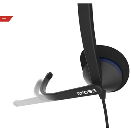 Koss | CS200 USB | Słuchawki | Przewodowe | Nauszne | Z mikrofonem | Czarne - 2
