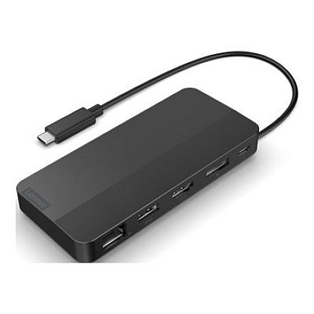 Lenovo USB-C Dual Display Travel Dock with Adapter - 1