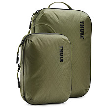Thule compression cube set компресійна упаковочна сумка, набір малий/середній м'яка зелень