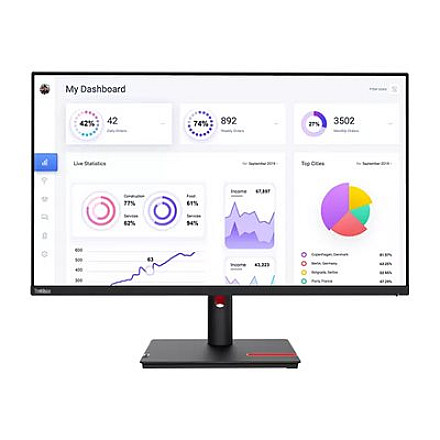 Lenovo ThinkVision T32p-30  31.5 3840x2160/16:9/350nits/DP/HDMI/USB-C/Black/3y Warranty - 2