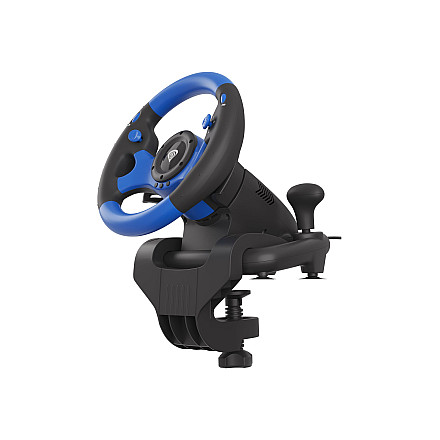 Steering wheel for game Genesis Seaborg 350 | blue-black | racing wheel - 9