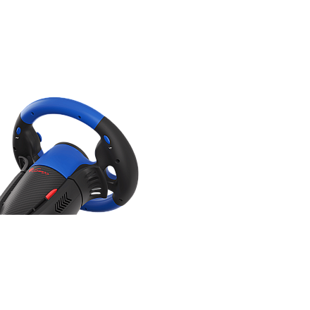 Steering wheel for game Genesis Seaborg 350 | blue-black | racing wheel - 7