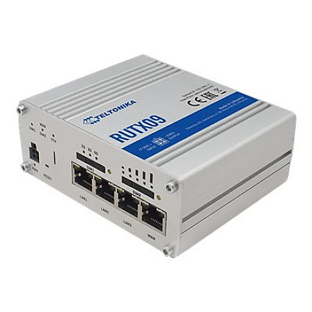 Durable industrial LTE-A Cat6 router RUTX09 No Wi-Fi - 4