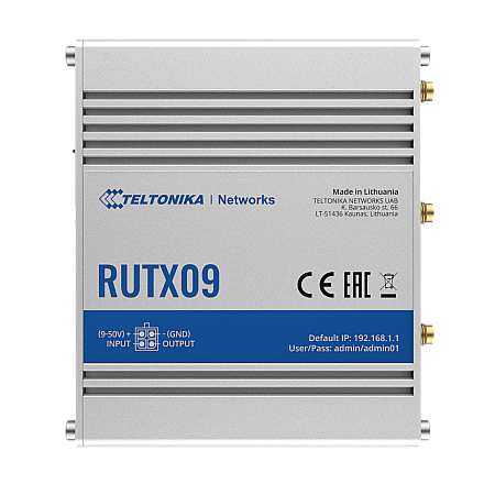 Durable industrial LTE-A Cat6 router RUTX09 No Wi-Fi - 3
