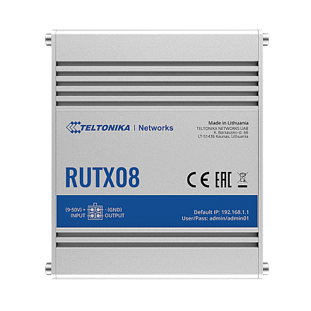 Industrial router RUTX08 No Wi-Fi 10/100/1000 Mbit/s - 3