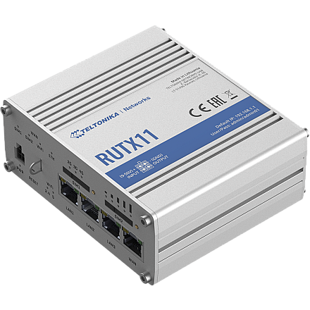 Industrial 4G LTE Cat6 DualSIM router RUTX11 802.11ac 867 Mbit/s - 1