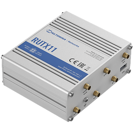 Industrial 4G LTE Cat6 DualSIM router RUTX11 802.11ac 867 Mbit/s - 2