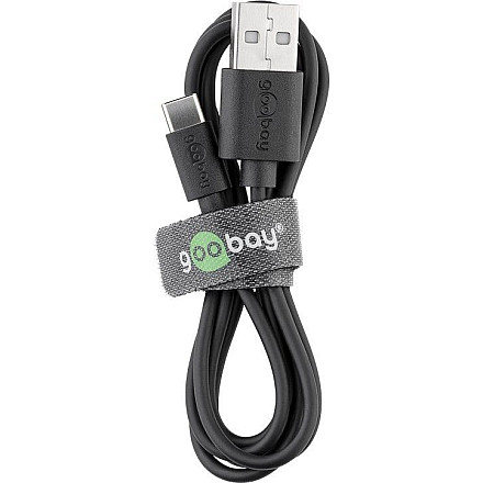 Kabel USB 2.0 Goobay 59122 (USB-C™ do USB A), czarny | Goobay | USB-C do USB-A - 3