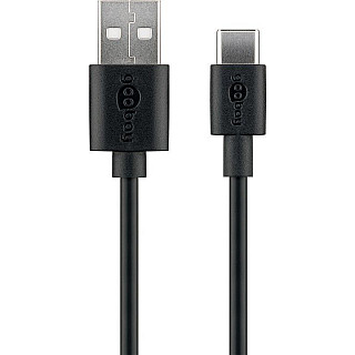 Kabel USB 2.0 Goobay 59122 (USB-C™ do USB A), czarny | Goobay | USB-C do USB-A