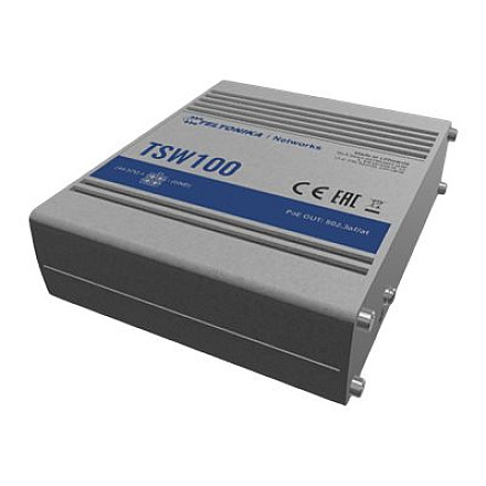 Teltonika Промислова POE+ комутатор TSW100 Некерований - 8