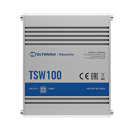 Teltonika Промислова POE+ комутатор TSW100 Некерований - 3