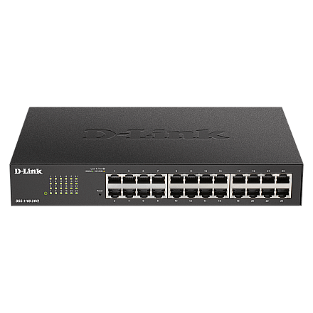 D-Link | Smart Switch | DGS-1100-24V2 | Zarządzany | Desktop | Porty 1 Gbps (RJ-45) ilość 24 | Typ zasilania 100 do 240 V AC, 50 do 60 Hz Wewnętrzny - 3