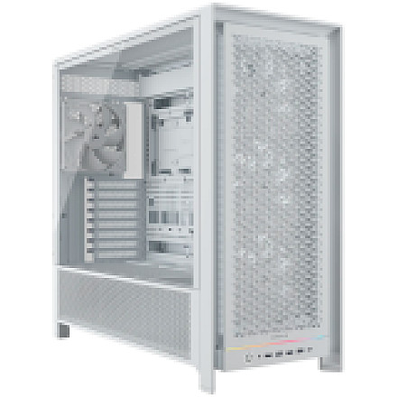 CORSAIR FRAME 5000D RS (4xRS140) Mid-Tower Case, White - 1