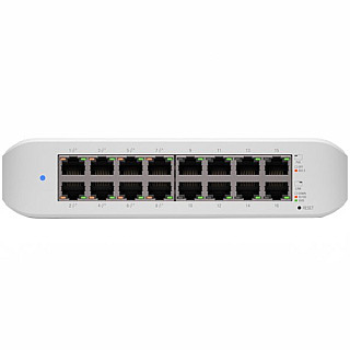 UBIQUITI UniFi Switch Lite 16 PoE; (8) GbE PoE+, (8) GbE, 45W