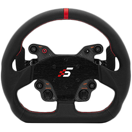 SIMAGIC Kierownica GT1 D-typ 330mm, QR70, magnetyczne łopatki, skóra, S211 - 1