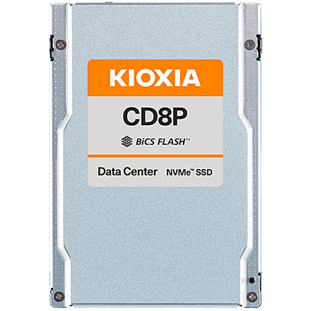 SSD Data Center Read Intensive KIOXIA CD8P-R 15.36TB PCIe Gen5 Single-port (128GT/s) NVMe 2.0, BiCS Flash TLC, 2.5" 15mm U.2, Read/Write: 12000/5500 MBps, IOPS 2000K/200K, DWPD 1 - 1