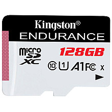 Kingston 128GB microSDXC Endurance 95R/45W C10 A1 UHS-I Card Only