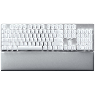 Razer Pro Type Ultra - US Layout, Wireless Mechanical Keyboard for Productivity, Razer Yellow Mechanical Комутатор, Bluetooth and Razer HyperSpeed (2.4GHz), Backlit keys (white LED), USB-C, Plush leatherette wrist rest, Soft-touch coating