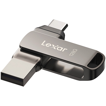 LEXAR 128GB Dual Type-C and Type-A USB 3.1 flash drive, up to 130MB/s read - 1
